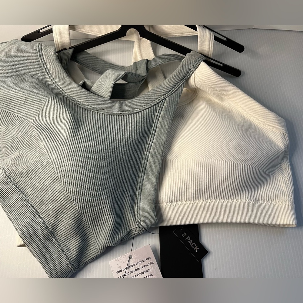 90 Degree Medium Impact Secure Fit & Feel Stretch Seamless Sports Bra 2pc set - Picture 3 of 11